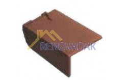 Gevelpan links Monier Bretagne rood rustiek