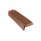Halve gevelpan links Monier Tuile Plat natuurrood naturel