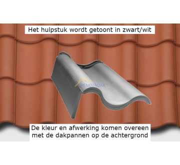 Eind gevelpan links ABC TG 10 OVH Groot Rood Satinet Engobe